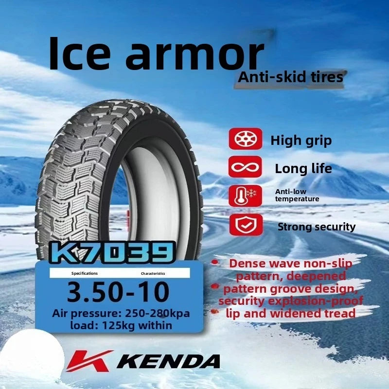 Tubeless 3.00-8 3.00-10  3.50-10 vacuum tire  Kenda  snow tires tricycle trolley wheelchair tires for Electric Vehicles E-Bike
