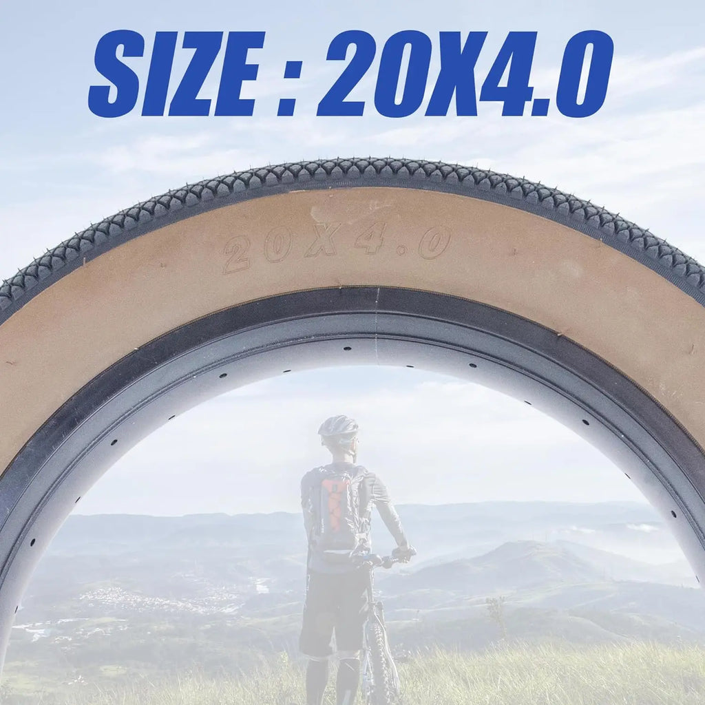 ZUKKA Fat Bike Tire 20/26x4.0 for Ebike Mountain Bike Heavy Duty High-Performance Wear-Resistant E-Bike Mountain Snow Bike Tire