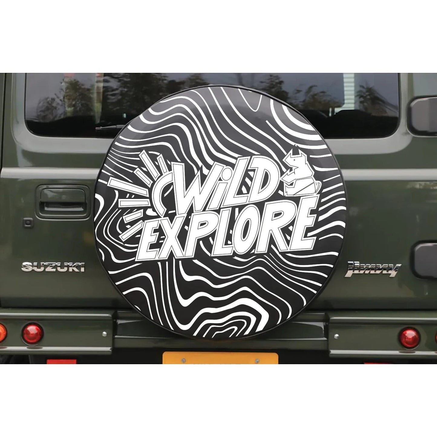 28 Inches Spare Tire Cover For Suzuki Jimny JB64 JB74 JB64W JB74W Back Wheel Cover Storage Bag Protector Car Tools