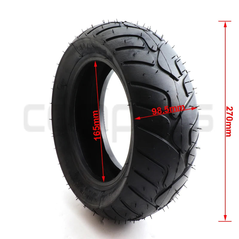 1pcs 11 Inch 90/65-6.5 Tubeless Tire Vacuum Tire for 49cc Mini Dirt Bike Zero 11X Scooter Dualtron Thunder Electric Scooter