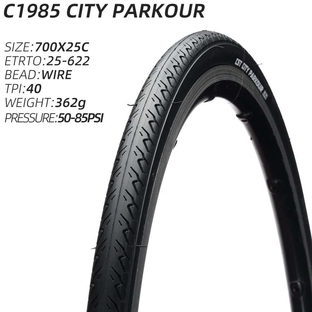 700C CST C-1985 ROAD BICYCLE TIRE OF CITY BIKE TYRE CLINCHER C1985 CITY PARKOUR 700X25 700X28 700X32 25C 28C 32C
