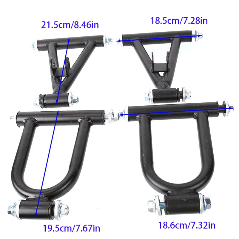 220mm Front Suspension Upper/ Lower Swingarm Assembly Fits ATV Quad Bike Go Kart, High Performance