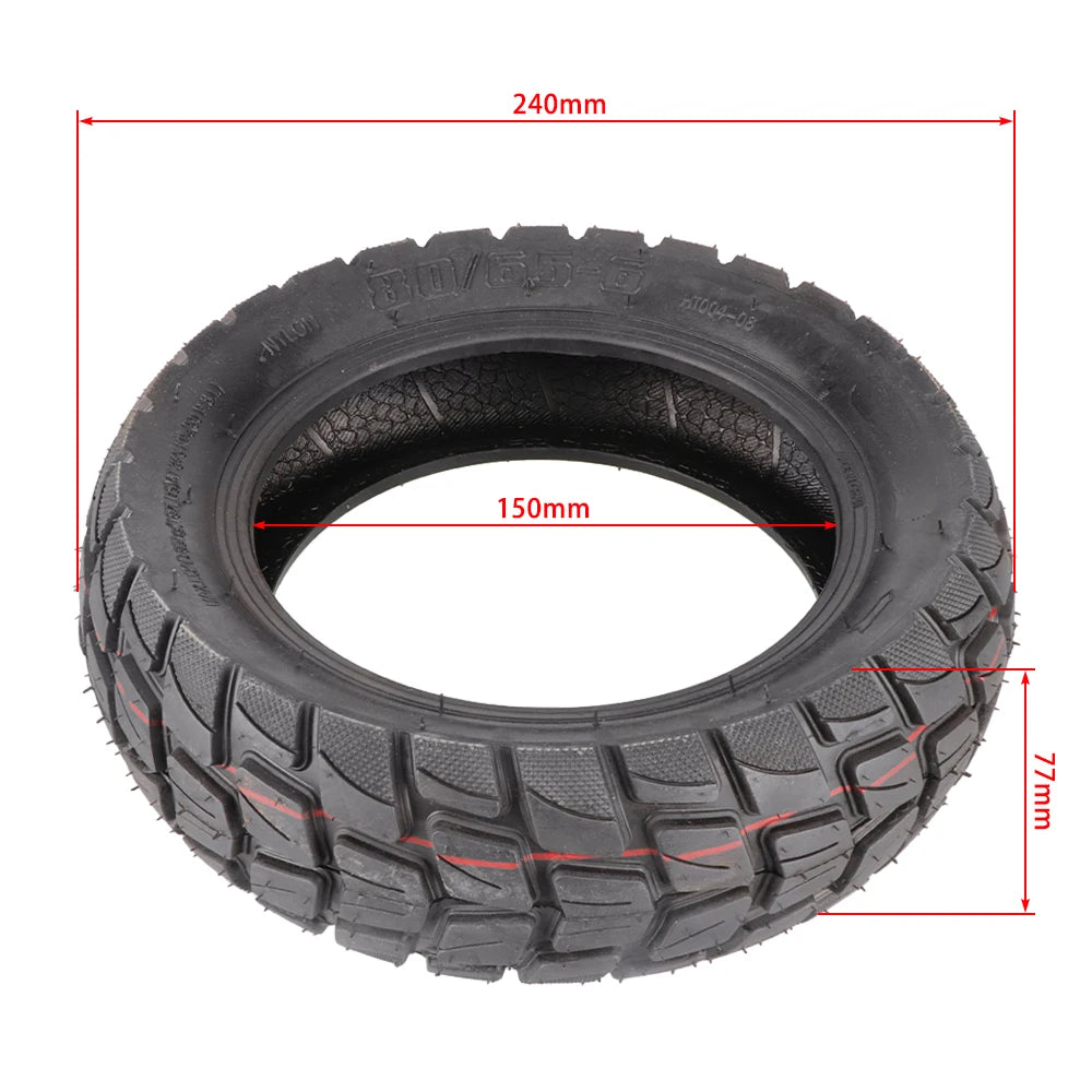 Solid Tyre 80/65-6.5 Thickened Tubeless Tire Puncture Proof Electric Scooter Explosion-proof Off-road Tread Thick Replacement