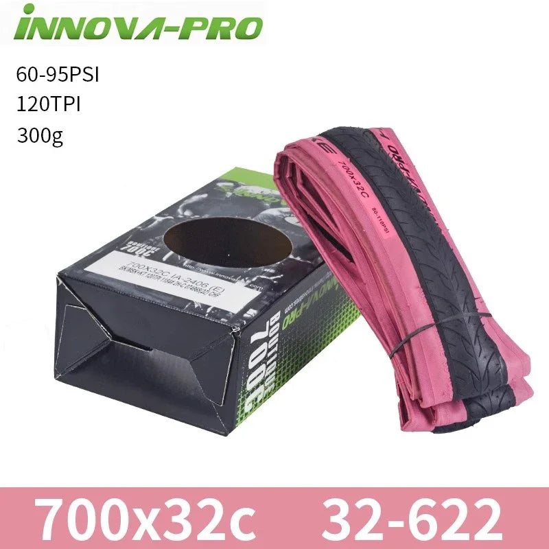 INNOVA Original 700c Road Bike Tire 700x23c/25c/27c/28c/30c Retro Travel Bicycle Out Tire 60/120 TPI Bike Tire Cycling Parts