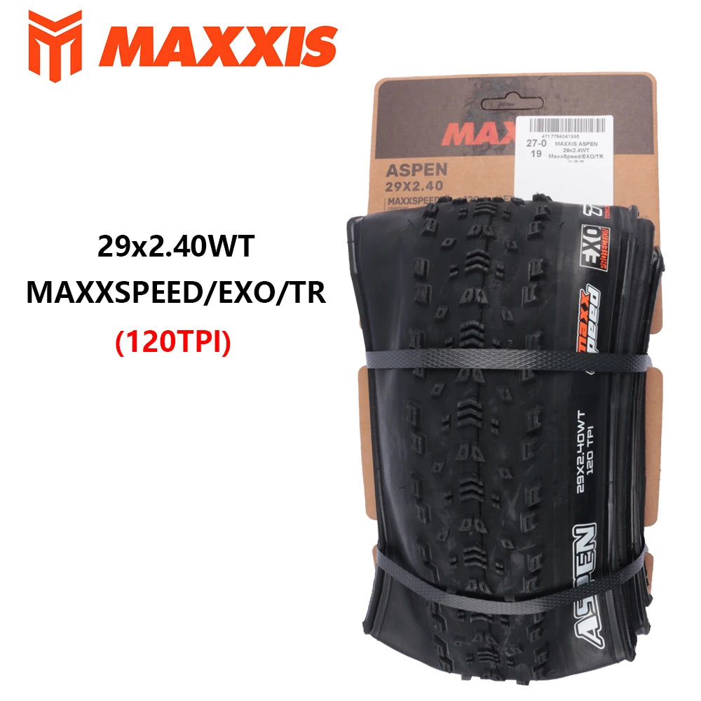 MAXXIS ASPEN Bicycle Tires Original For Off-Road Mountain Bike Vacuum Tires Anti Puncture Tire 29x2.1/2.25/2.4WT EXO/TR Tubeless
