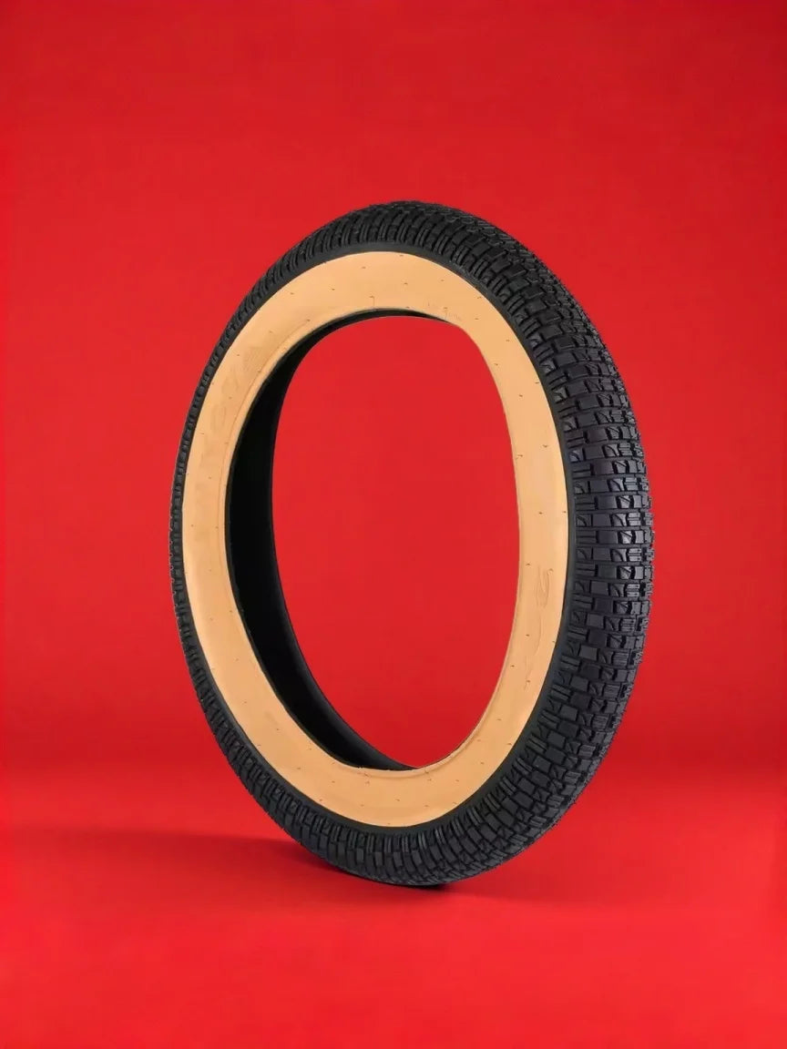 EBike Fat Replacement Tire 20x4.0 Inch Skin color High-Performance Wear-Resistant Folding Fat Tire for Electric Urban Mountain