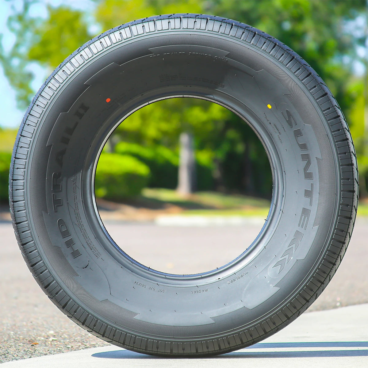 4 Tires Suntek HD Trail 2 Semi Steel ST 225/75R15 Load E 10 Ply Trailer