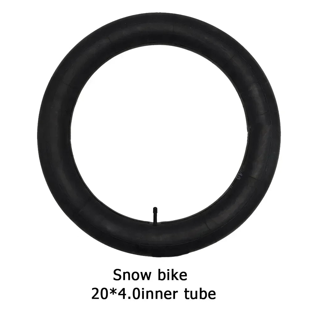20x4.0 Snowmobile & ATV Inner Tube Wide Black Rubber Replacement Tube For Fat Tire Bicycles Off-Road ATVs Bike Accessories