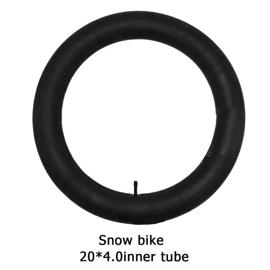 20x4.0 Snowmobile & ATV Inner Tube Wide Black Rubber Replacement Tube For Fat Tire Bicycles Off-Road ATVs Bike Accessories