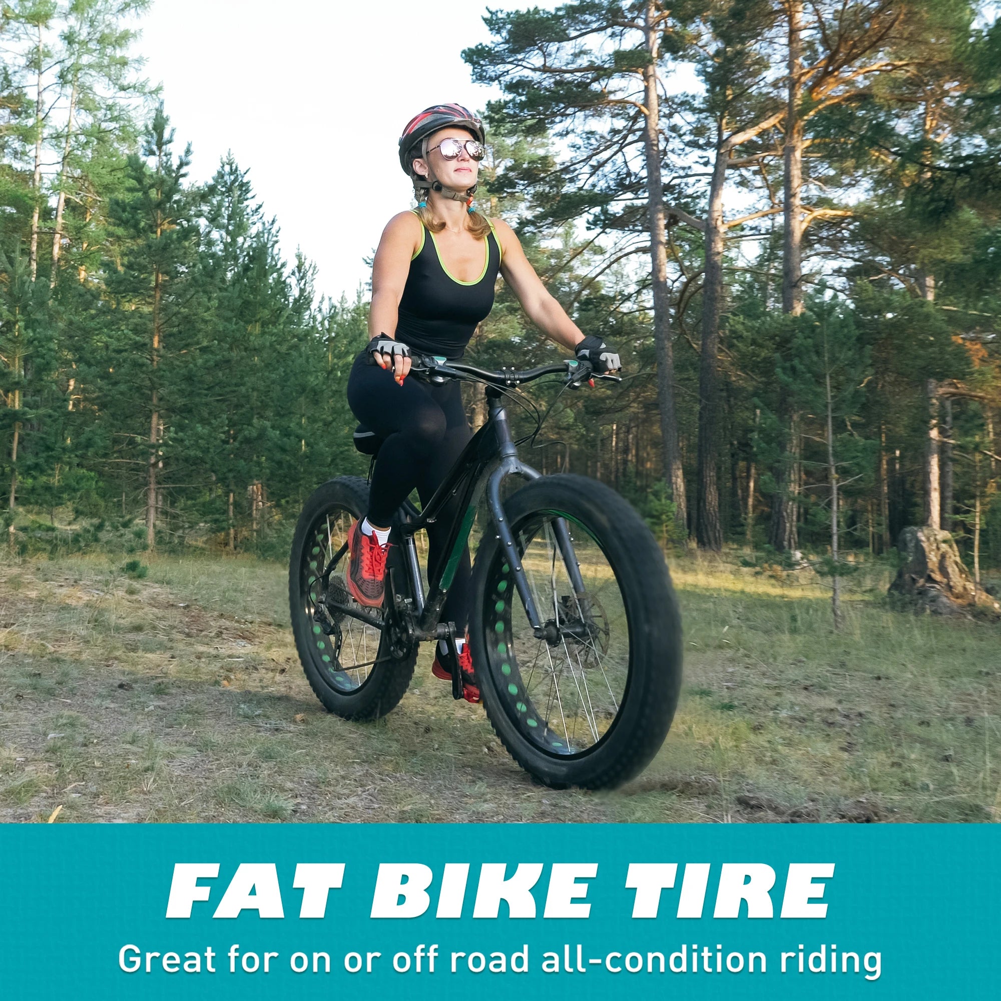 ZUKKA 1 Pack 20/24/26x3.0 Fat Bike Tires ebike Tires  MTB Heavy Duty Wear-Resistant E-Bike Mountain Snow Bike Tire
