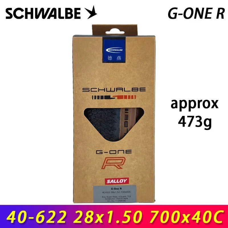 SCHWALBE Original G-ONE R PRO Tubeless Folding Tire 700x40c/45c/50c for Road Race Gravel Bike MTB Touring Bicycle Cycling Parts