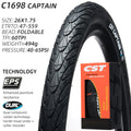 CST CAPTAIN C-1698 ALL SEASION CITY COMMUTING BICYCLE TIRE LOW ROLLING KEVLAR FOLDING BEAD 26X1.75 27.5X1.75 650B