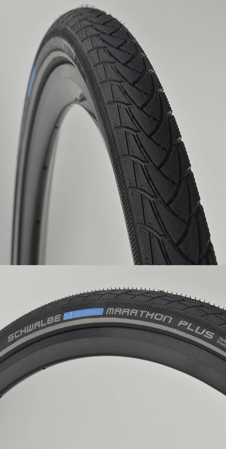 SCHWALBE Original MARATHON PLUS Series 26/27.5 inch 700c Wired Bicycle Tire for MTB Bike Touring Bicycle Cycling Parts