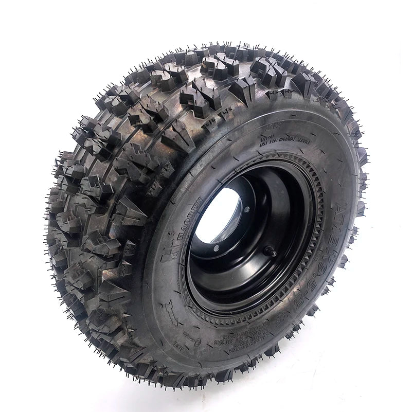 18x9.50-8 Tire & Wheel Assembly Tubeless 4PR 18x9.5-8  ATV Go Kart Quad Buggy 8" Iron Rim 4-Lug 110mm