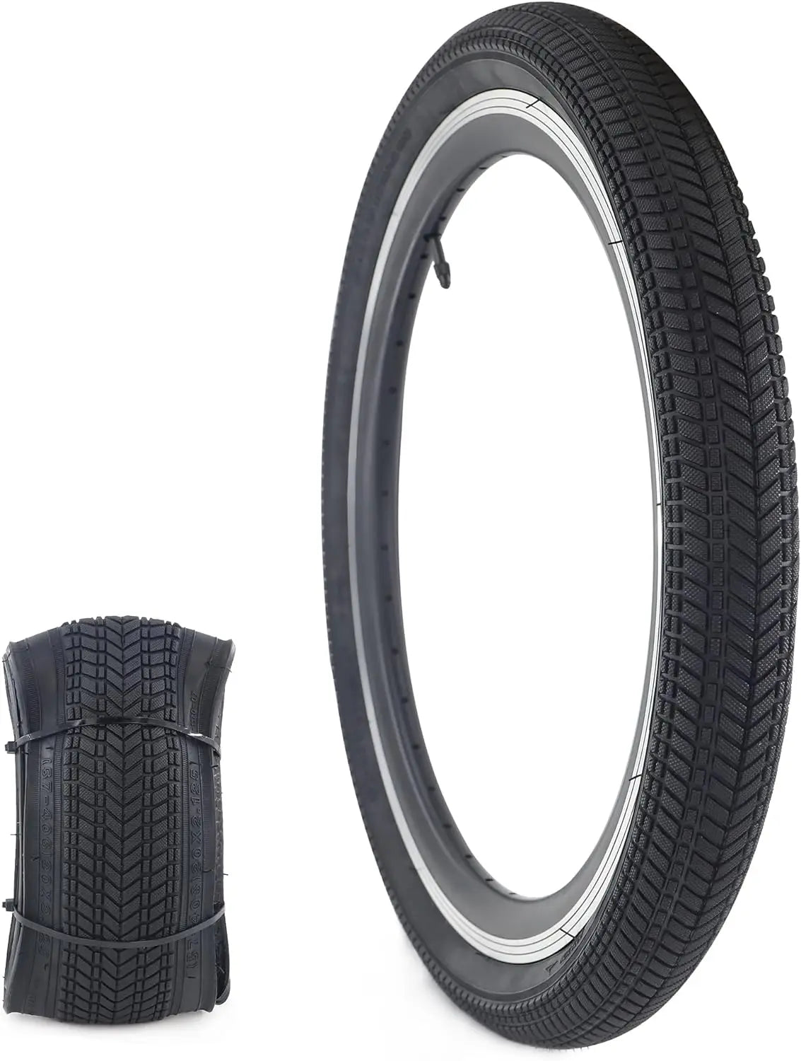 ZUKKA 1 Pack 20x2.125 Kid Bike Tire Anti-Slip Wear-Resistant 4 Colors Available for Child Bicycles Daily Riding