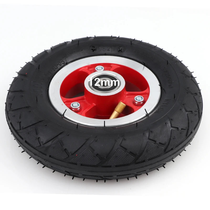 200*50 Electric Scooter Tyre With Wheel Hub 8" Scooter 200x50 Inflation Electric Vehicle Aluminium Alloy Wheel Pneumatic Tire