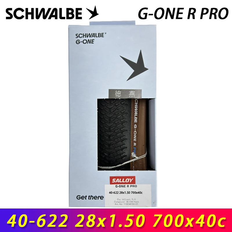 SCHWALBE Original G-ONE R PRO Tubeless Folding Tire 700x40c/45c/50c for Road Race Gravel Bike MTB Touring Bicycle Cycling Parts
