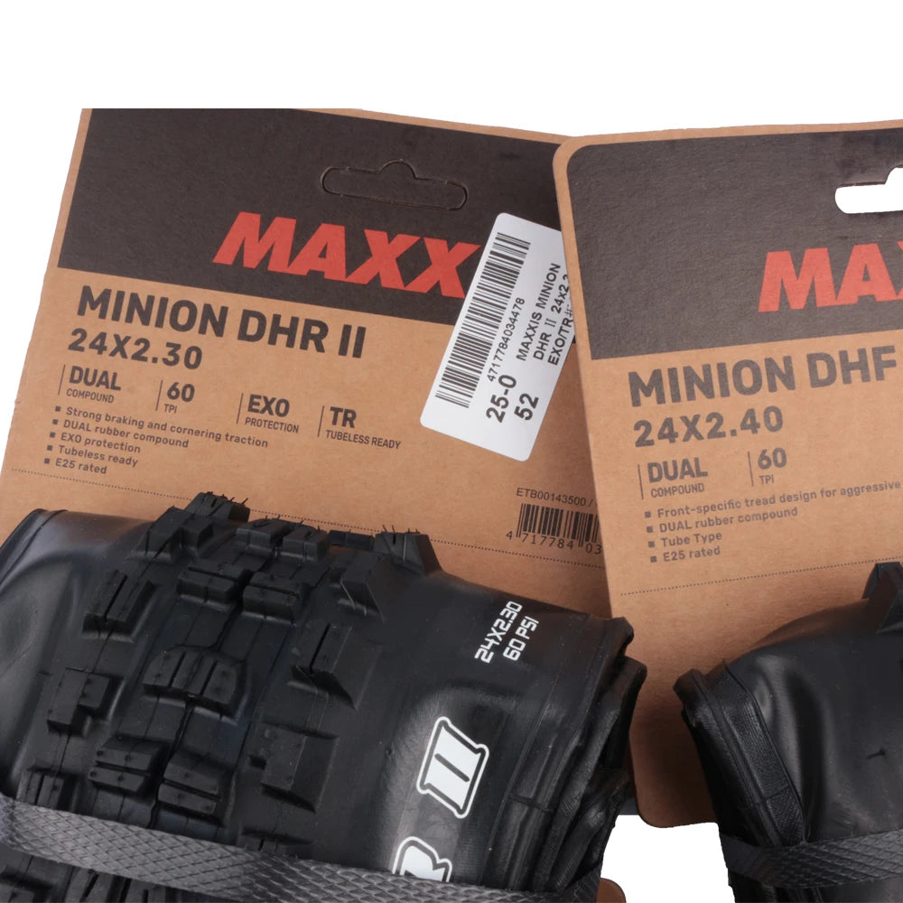 MAXXIS MINION DHR Ⅱ/DHF Children's Off-road Tubeless Mountain Bike Tires Downhill XC 20 Inch 24 Inch Mountain Bike Tires
