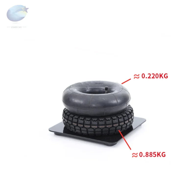 4.10/3.50-4 Pneumatic Air Filled Hand Truck All Purpose Utility Tire 410/350-4 ATV Quad Go Kart 47cc 49cc Chunky 4" scooter tire