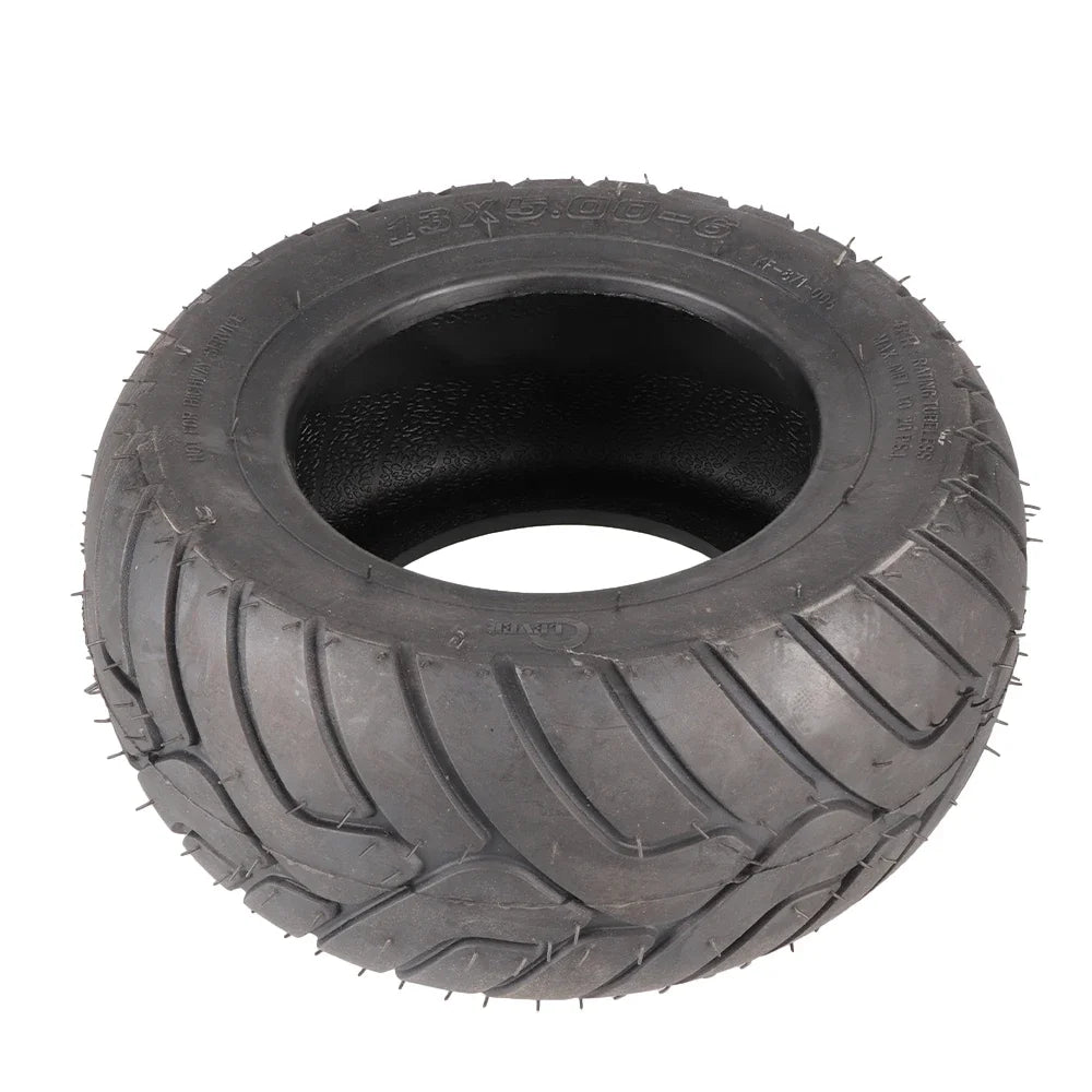13X5.00-6 Electric Scooter Tire Rubber Wear-Resistant Vacuum Tire for 13-Inch Beach Car and Electric Scooter Tire Replacement