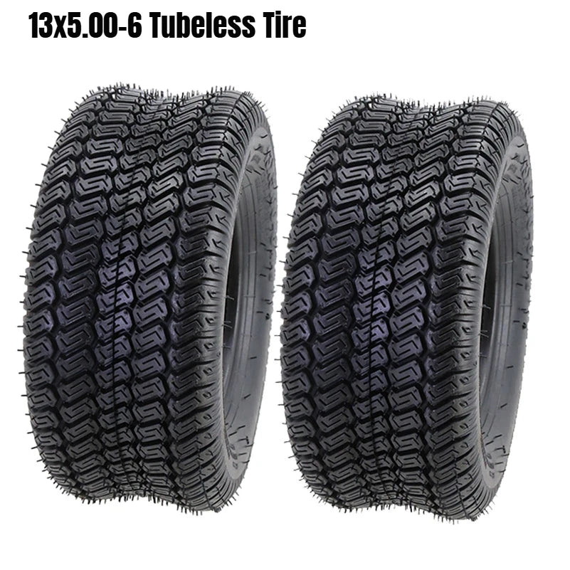 1/2X 13x5.00-6 Lawn Mower Turf Tires 4Ply 13x5x6 Garden Tractor Tire Tubeless