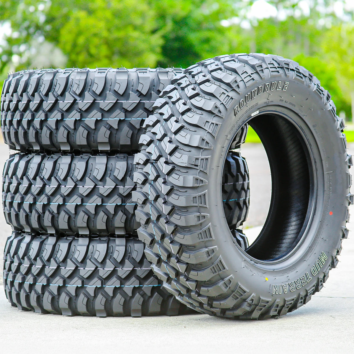 4 Roundrule M866 235/70R16 110/107Q D 8 Ply Light Truck Mud Tires