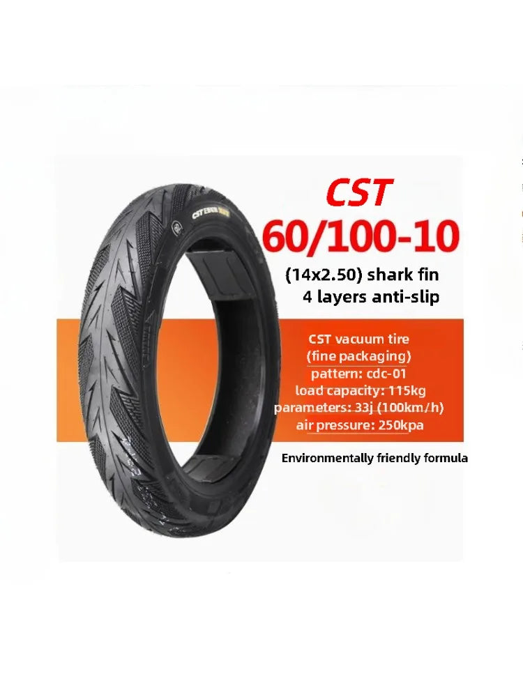 CST Tubeless 60/100-10 For electric vehicle vacuum tire 60/100-10（14x2.50）4PR 33J