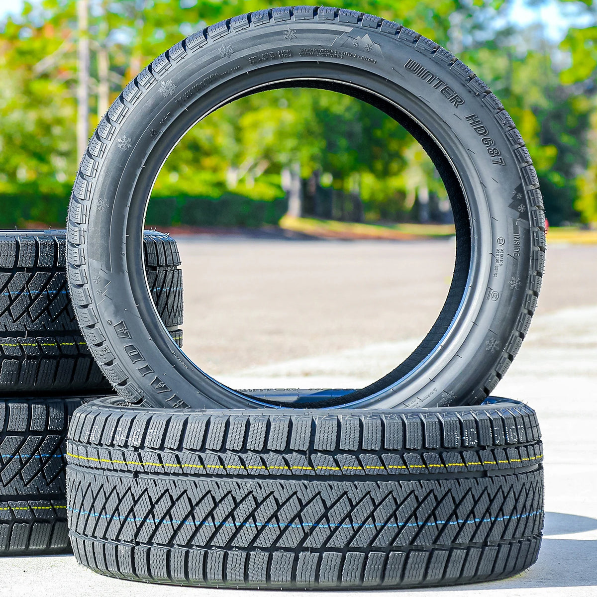 2 Haida Winter HD687 235/50R19 103V Snow Studless Tires