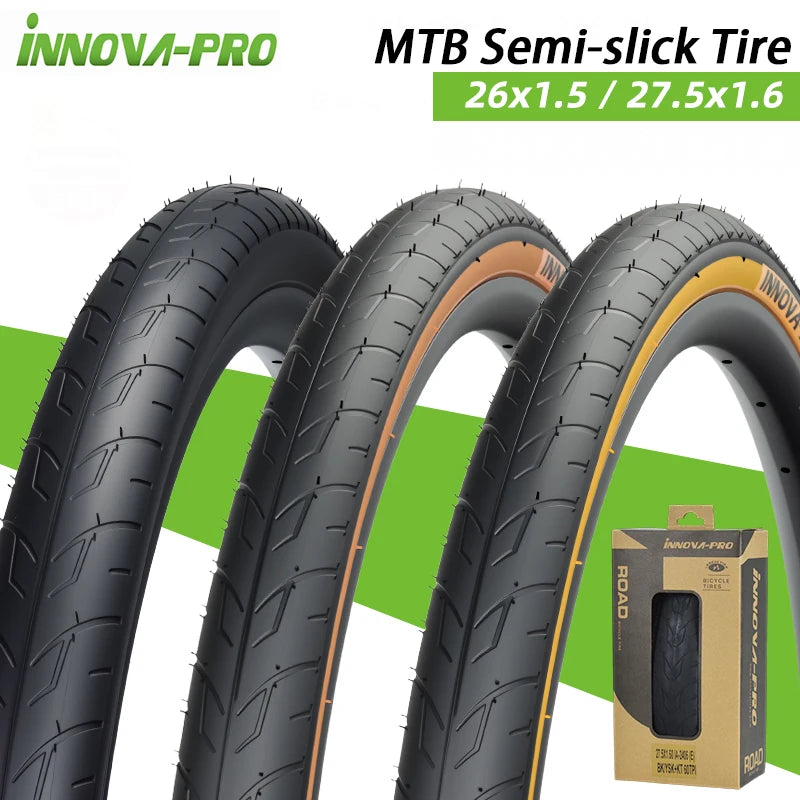 INNOVA-PRO Original MTB Semi-Slick Tire 26x1.5 27.5x1.6 Folding Tire for Race MTB Bicycle IA-2406/2245 Cycling Parts