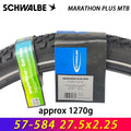 SCHWALBE Original MARATHON PLUS MTB 26x2.10/27.5x2.1/27.5x2.25 Wired Bicycle Tire for MTB Bike Off-Road Bicycle Cycling Parts