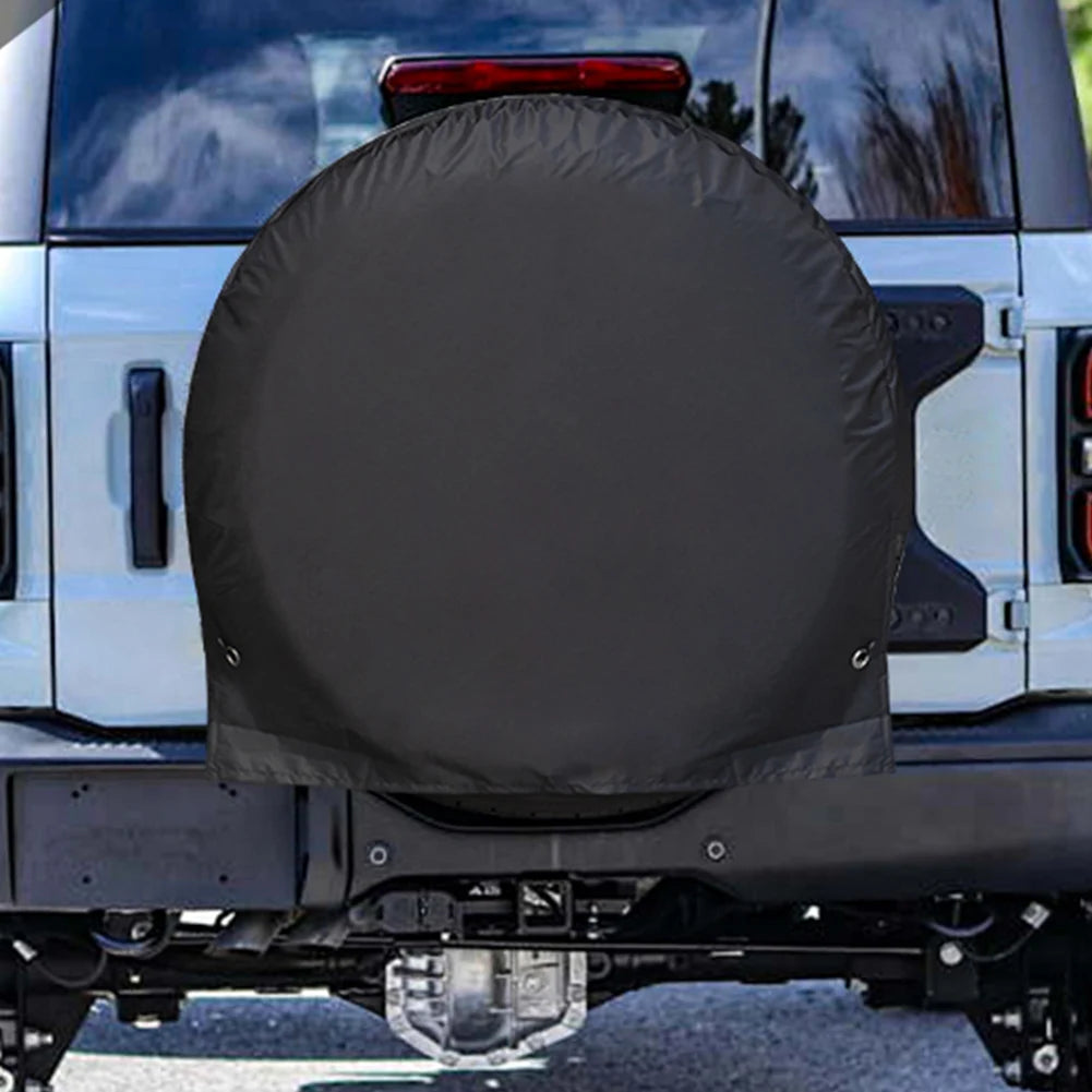 Spare Tire Cover Waterproof Automotive Wheel Protector UV Resistant Auto Tire Cover for Sun Rain Snow Tyre Protection