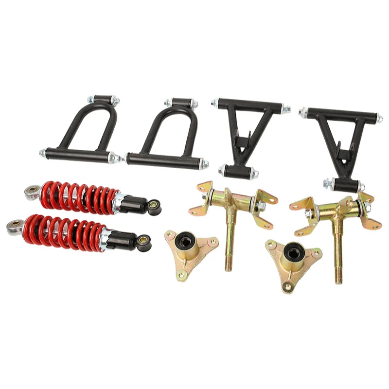 220mm Front Suspension Upper/ Lower Swingarm Assembly Fits ATV Quad Bike Go Kart, High Performance