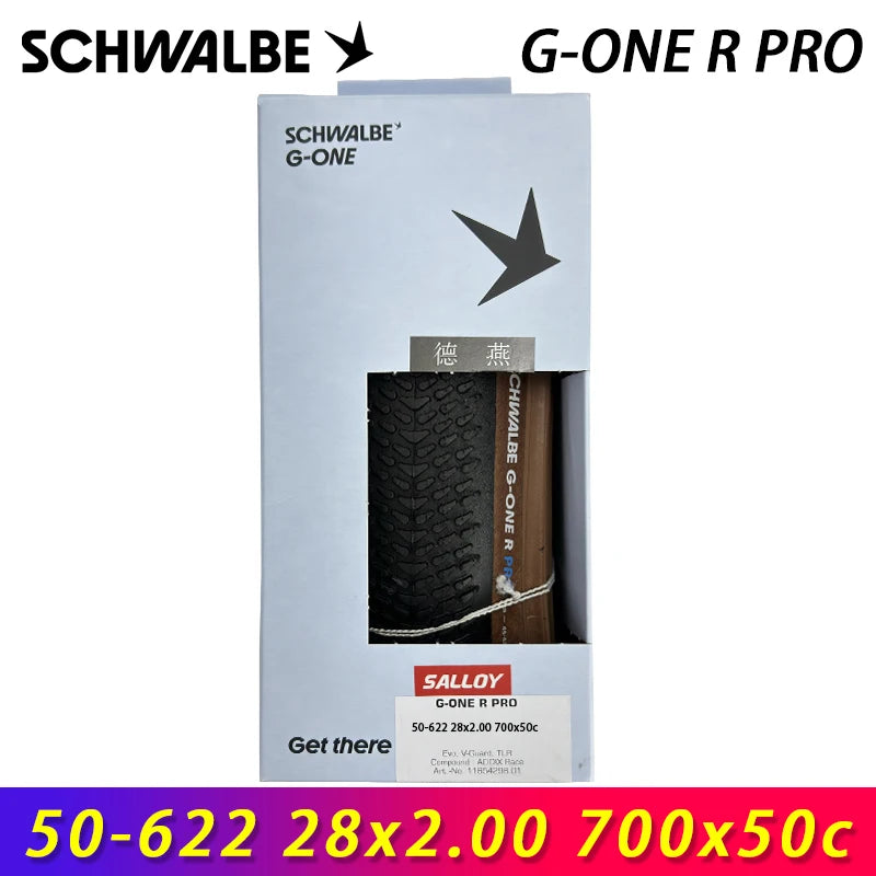 SCHWALBE Original G-ONE R PRO Tubeless Folding Tire 700x40c/45c/50c for Road Race Gravel Bike MTB Touring Bicycle Cycling Parts