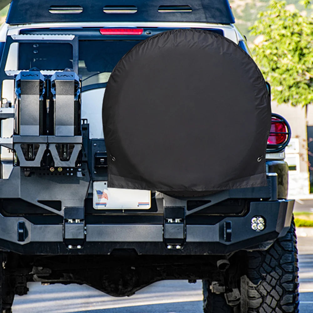 Spare Tire Cover Waterproof Automotive Wheel Protector UV Resistant Auto Tire Cover for Sun Rain Snow Tyre Protection