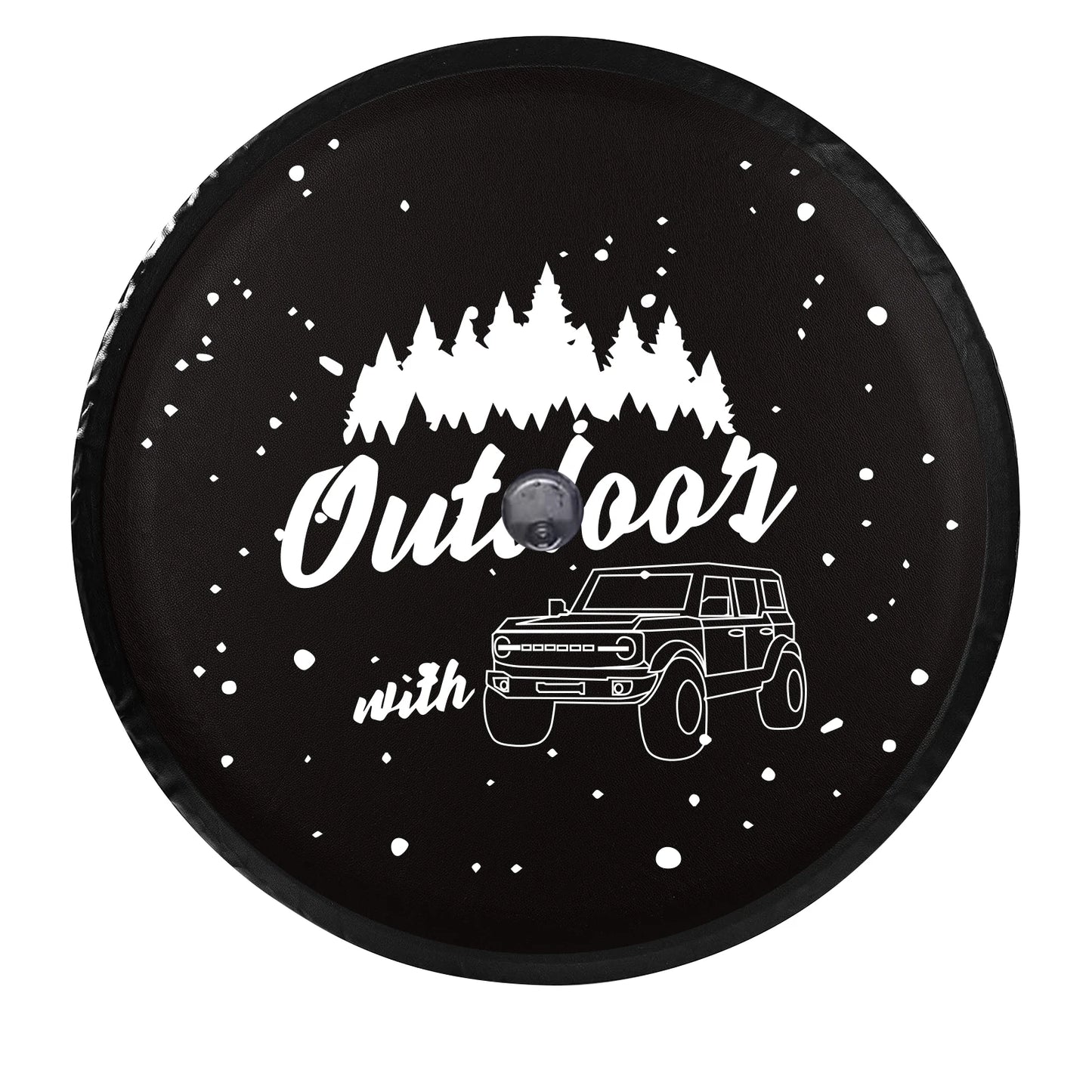 32 Inches Spare Tire Cover For Ford Bronco 2021 2022 Back Wheel Cover Storage Bag Protector Car Tools Car Exterior Accessories