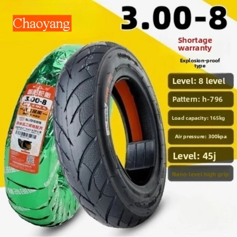 CST Chaoyang Tubeless 3.00-8 vacuum tire tricycle  trolley wheelchair tires 3.00-8 Tire for Electric Vehicles E-Bike