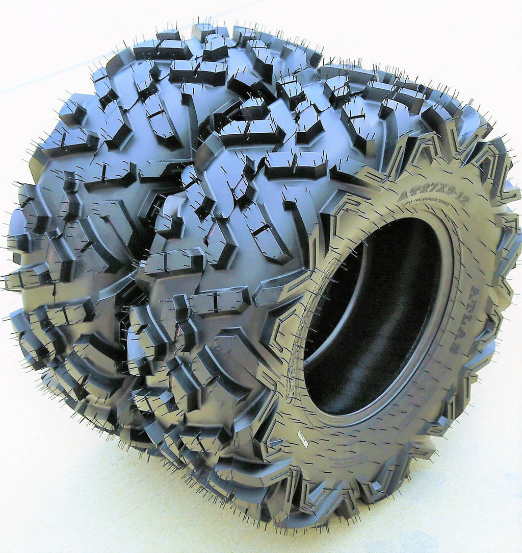 2 Forerunner Atlas 27x9.00-12 27x9-12 52F 6 Ply A/T All Terrain ATV UTV Tires