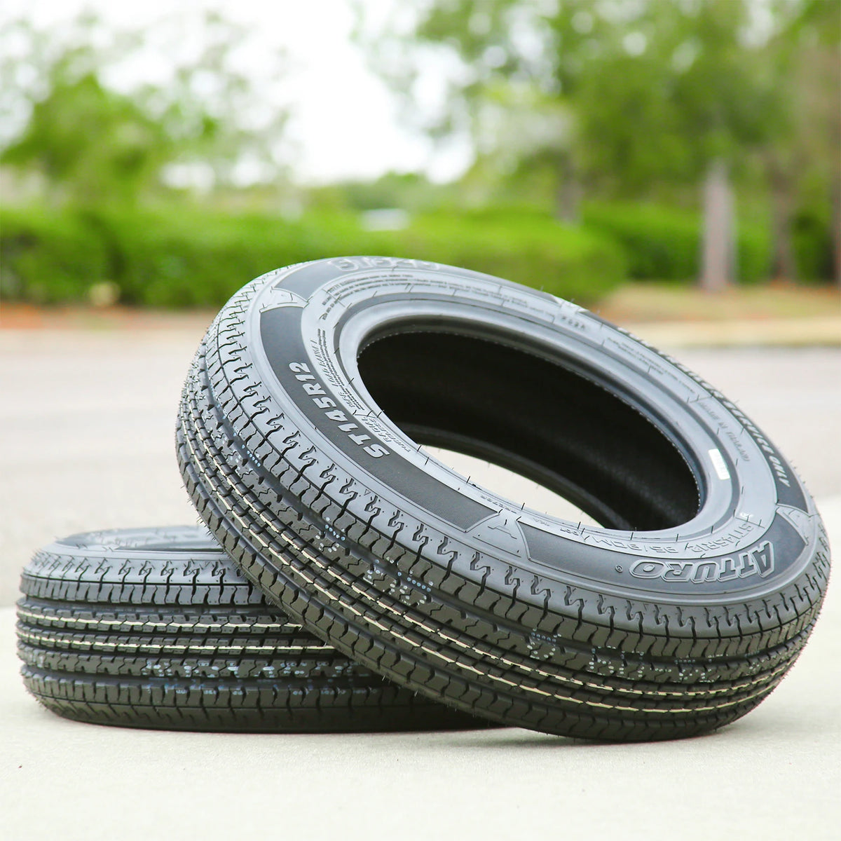 2 Tires Atturo ST320 Steel Belted ST 185/80R13 Load D 8 Ply Trailer