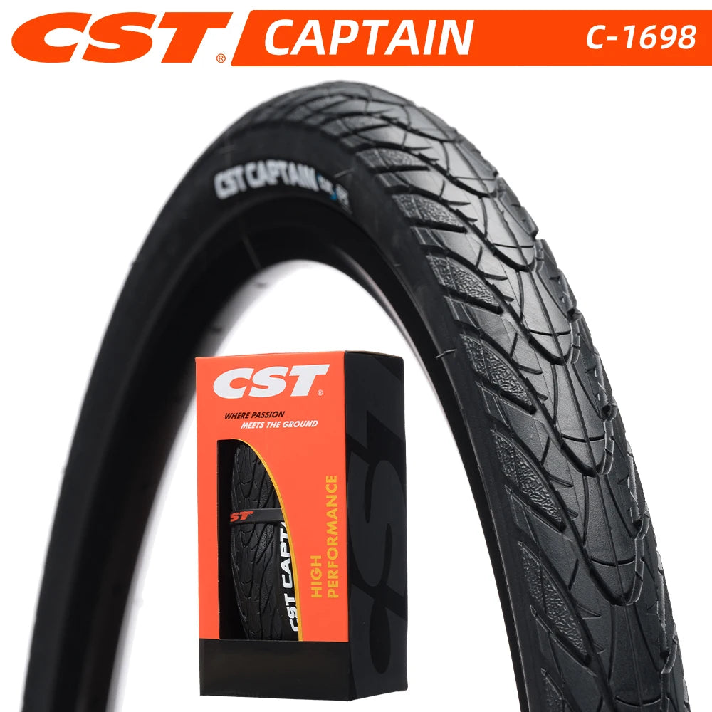 CST CAPTAIN C-1698 ALL SEASION CITY COMMUTING BICYCLE TIRE LOW ROLLING KEVLAR FOLDING BEAD 26X1.75 27.5X1.75 650B