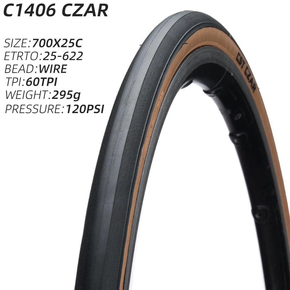 700C 622 CST C1406 CZAR ROAD BICYCLE TIRE 23C 25C 28C BIKE TYRE WIRE BEAD