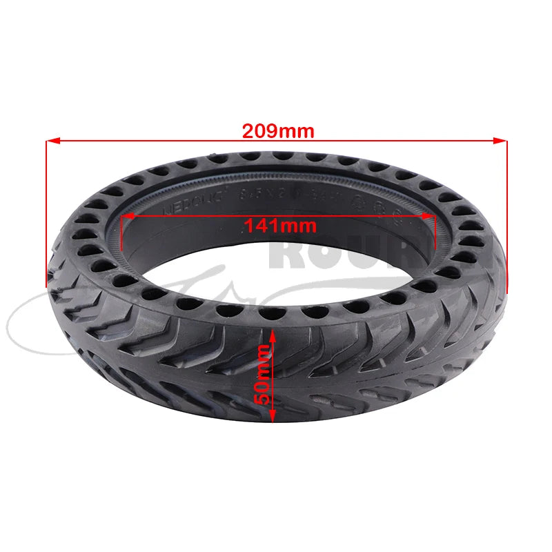 For Electic Scooter Motorcycle ATV Moped Parts 8.5X2.0 8.5 Inch Bee Hive Holes Solid Tire 8.5x2 Solid