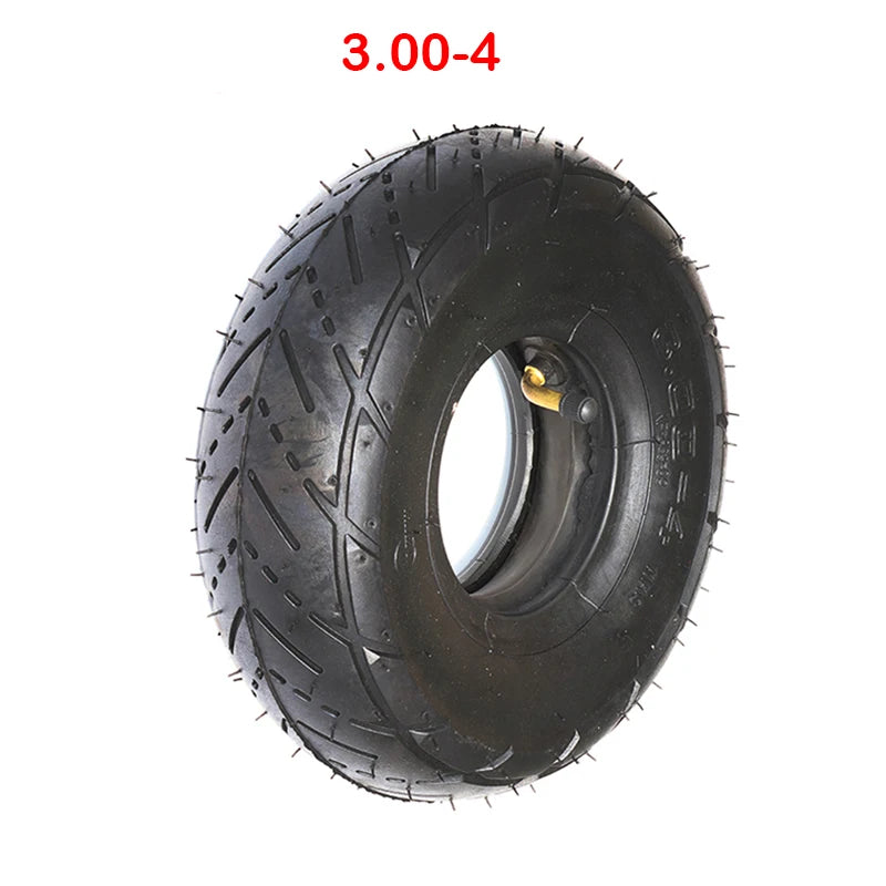 For Knobby Scooter Go Kart Karting Electric Moto Wheel Highway Tyres 3.00x4 3.00-4 Inner Tube Out Tire