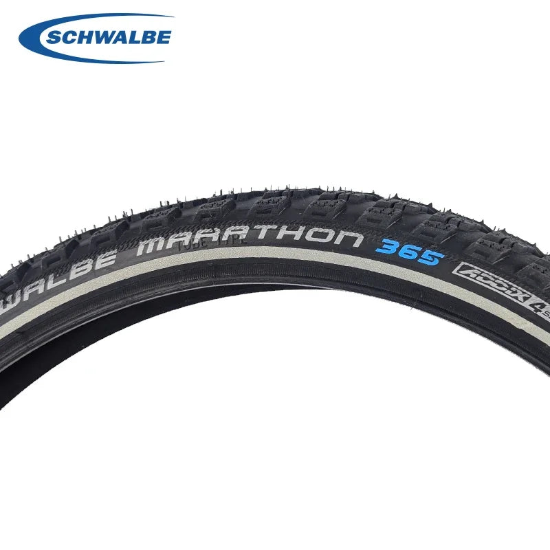 SCHWALBE Original MARATHON 365 The All-Season Tire 40-406 20x1.50 Black Reflex Wired Bicycle Tire for Folding Bike Cycling Parts