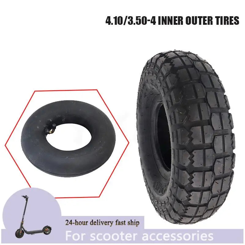 4.10/3.50-4 Tires 4.10-4 3.50-4 Tyre And Inner Tube for Electric Tricycle, Trolley,Electric Scooter,warehouse Car Tire Parts