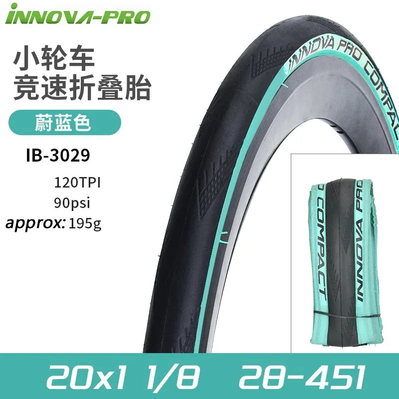 INNOVA-PRO Original 28-451 20x1 1/8 BMX Small Wheel Bike Racing Tire 20inch Folding Tires IB-3029 Cycling Parts