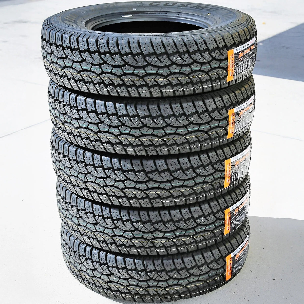 5 Cosmo El Tigre AT 235/80R17 120/117S E 10 Ply A/T Tires 55k Mi Warranty