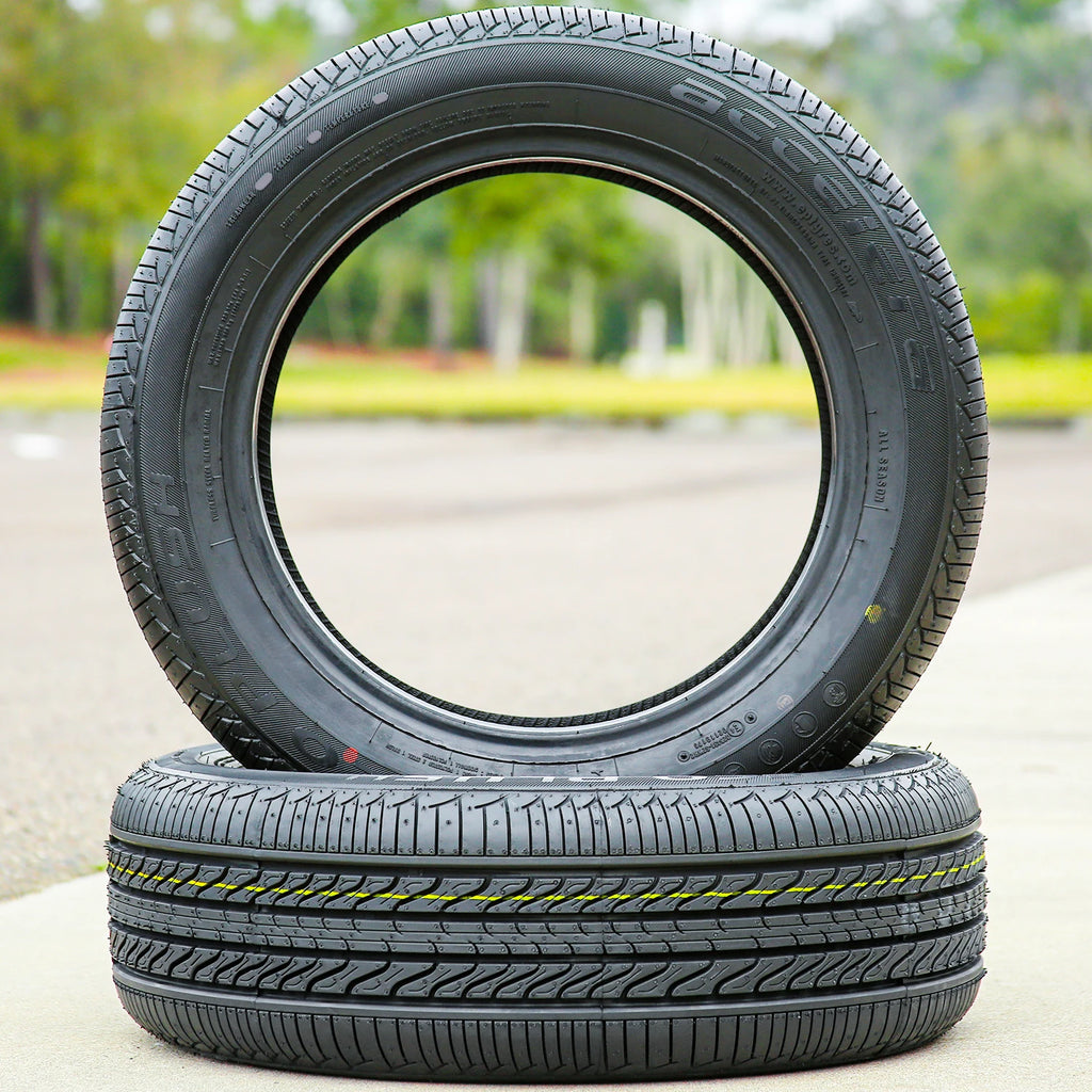 2 Accelera Eco Plush 155/65R14 75H All Season Tires 45k Mi Warranty UTQG 400AA