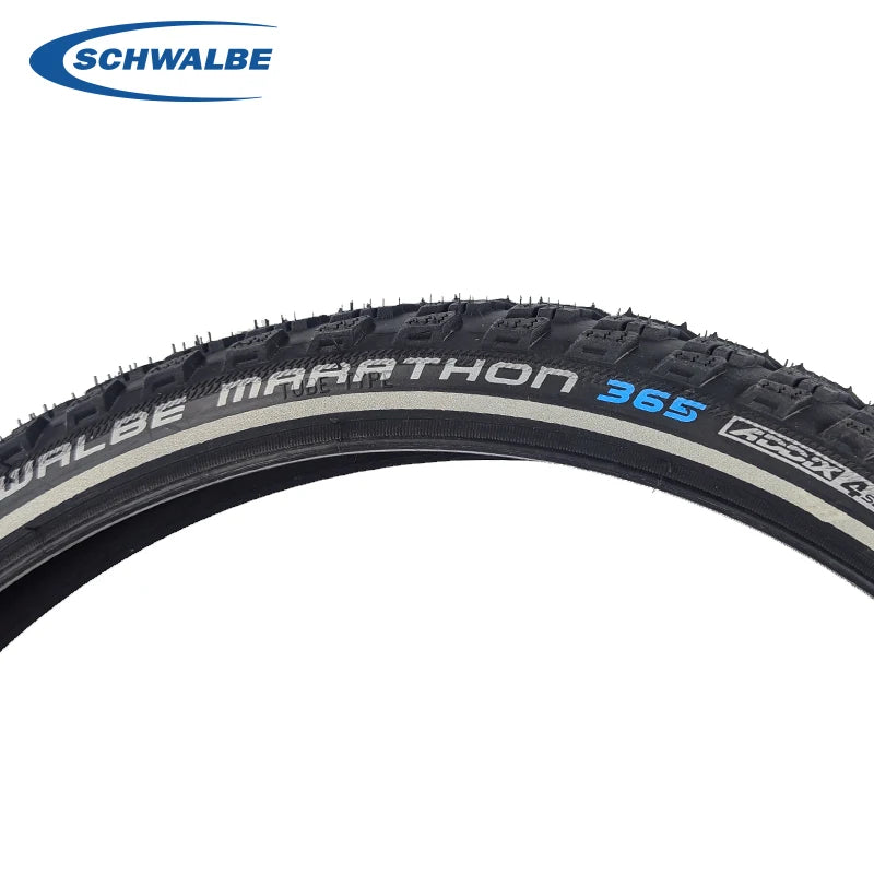 SCHWALBE Original MARATHON 365 The All-Season Tire 40-406 20x1.50 Black Reflex Wired Bicycle Tire for Folding Bike Cycling Parts