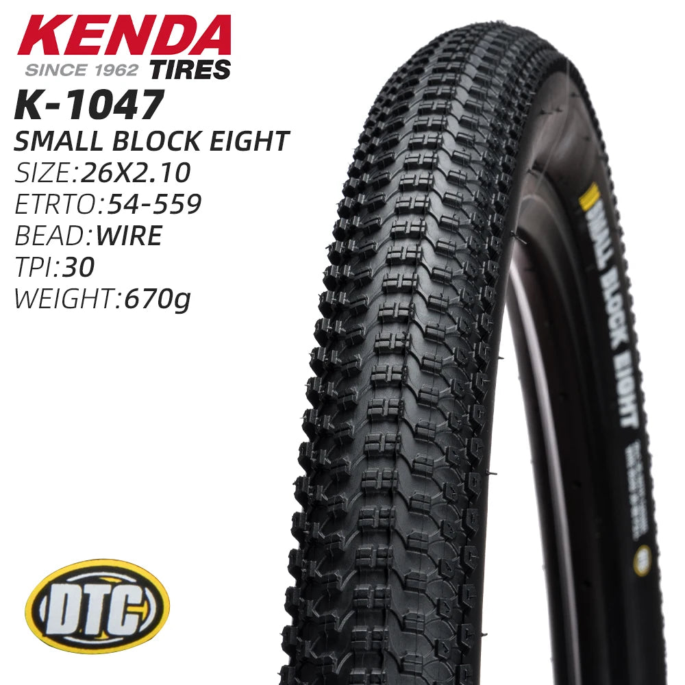 26 27.5 29 KENDA K-1047 SMALL BLOCK EIGHT MOUNTAIN BICYCLE TIRE OF MTB BIKE TYRE XC