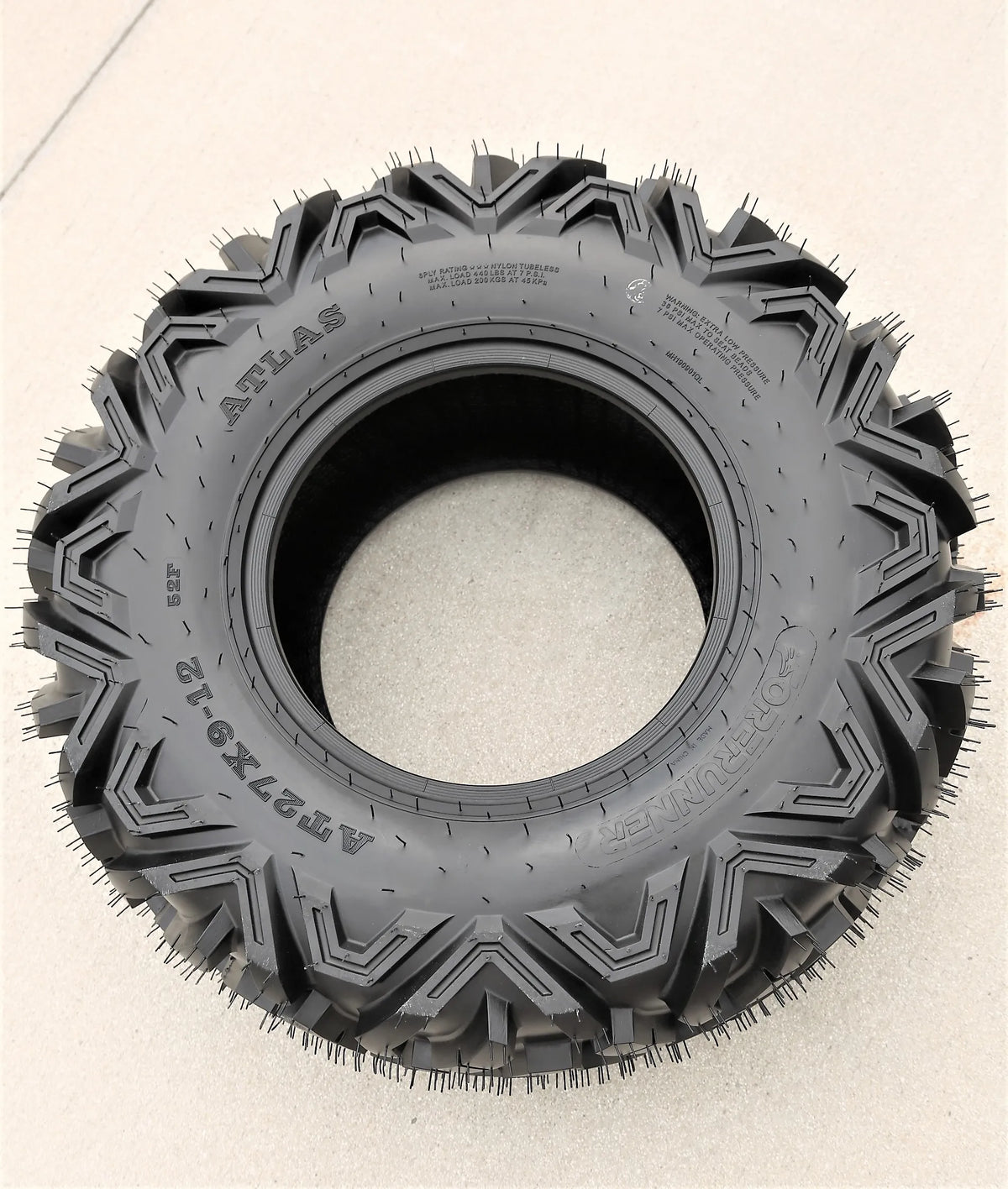 2 Forerunner Atlas 27x9.00-12 27x9-12 52F 6 Ply A/T All Terrain ATV UTV Tires